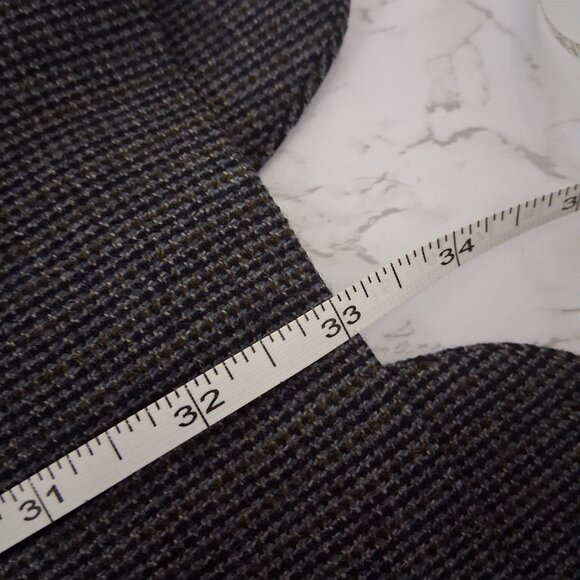 CHAPS 42L Tweed Blazer 100% Wool Jacket Academia Old Money Ivy League Sport Coat - Picture 15 of 16